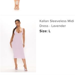 Lavender midi dress